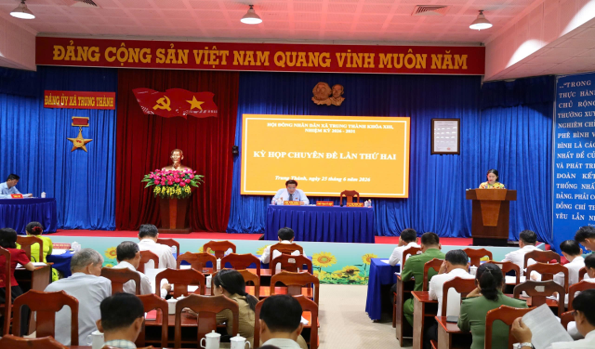 KỲ HỌP CHYÊN ĐỀ LẦN THỨ HAI HỘI ĐỒNG NHÂN DÂN XÃ TRUNG THÀNH KHOÁ XIII, NHIỆM KỲ 2026 – 2031