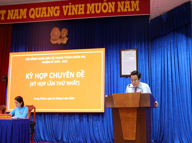 KỲ HỌP CHUYÊN ĐỀ (KỲ HỌP LẦN THỨ NHẤT) HỘI ĐỒNG NHÂN DÂN XÃ TRUNG THÀNH KHOÁ XIII, NHIỆM KỲ 2026 – 2031