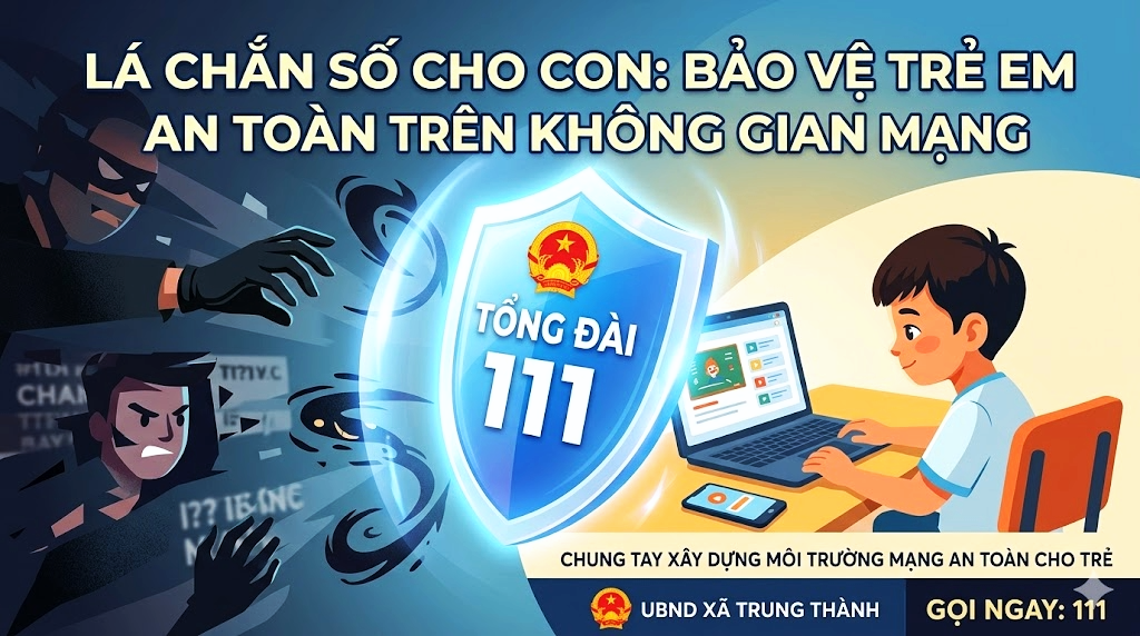 LÁ CHẮN SỐ CHO CON: BẢO VỆ TRẺ EM AN TOÀN TRÊN KHÔNG GIAN MẠNG